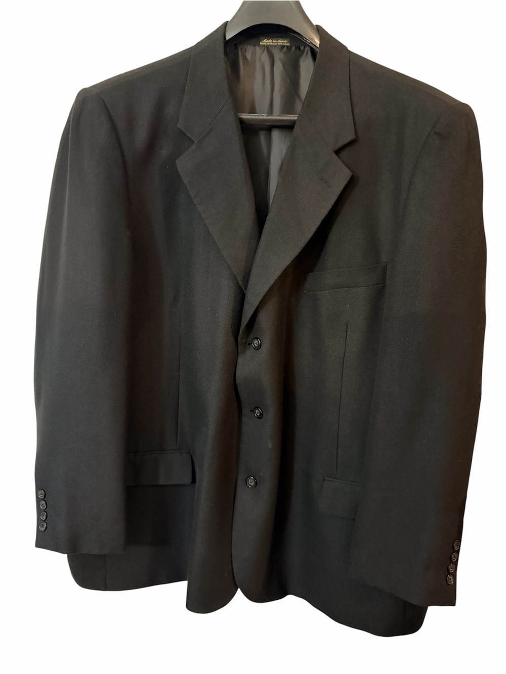 Men's Black Button up Sport Coat Blazer see pictures